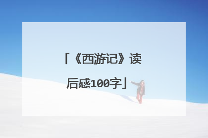 《西游记》读后感100字