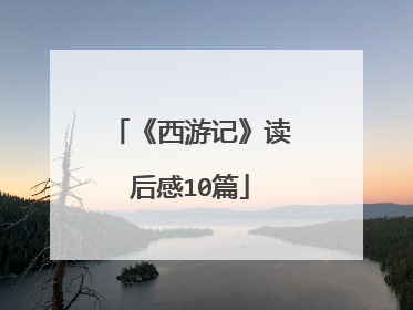 《西游记》读后感10篇