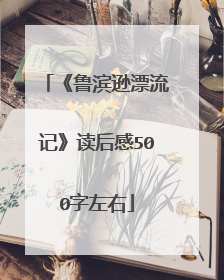 《鲁滨逊漂流记》读后感500字左右