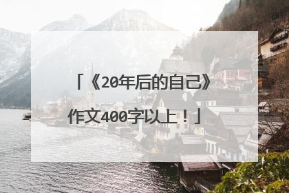 《20年后的自己》作文400字以上！