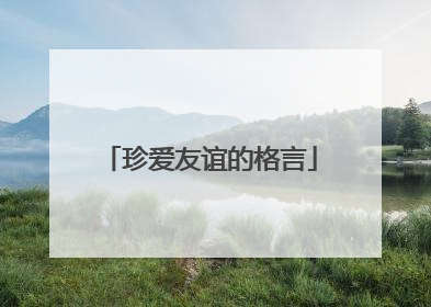 珍爱友谊的格言