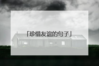 珍惜友谊的句子