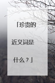 珍贵的近义词是什么?