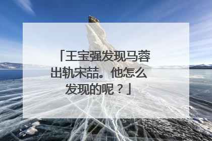 王宝强发现马蓉出轨宋喆。他怎么发现的呢？