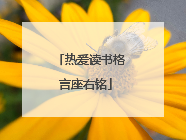 热爱读书格言座右铭