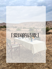 爱国的诗歌