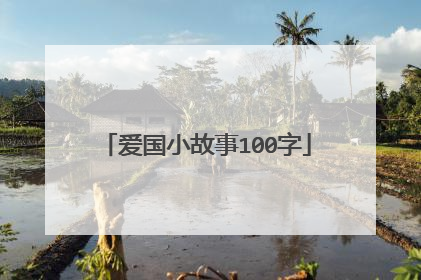 爱国小故事100字