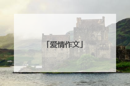 爱情作文
