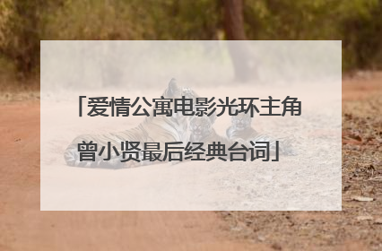 爱情公寓电影光环主角曾小贤最后经典台词