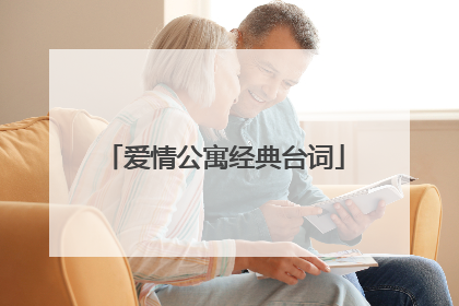 爱情公寓经典台词