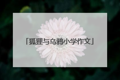 狐狸与乌鸦小学作文