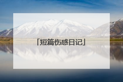 短篇伤感日记