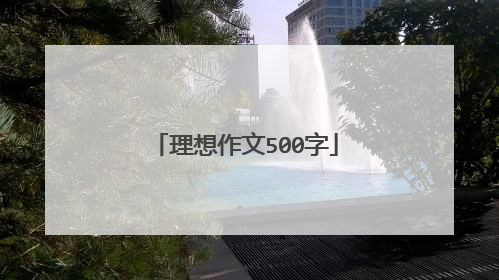 理想作文500字