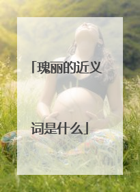 瑰丽的近义词是什么
