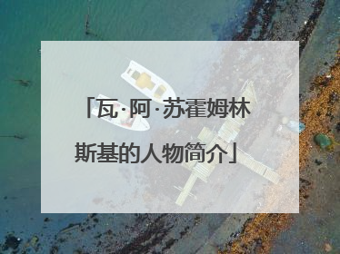 瓦·阿·苏霍姆林斯基的人物简介