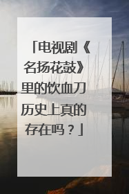 电视剧《名扬花鼓》里的饮血刀历史上真的存在吗？