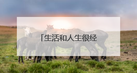 生活和人生很经典的现实句子?