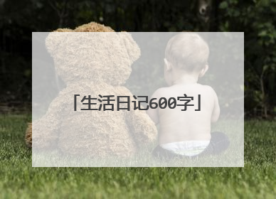 生活日记600字