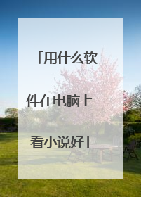 用什么软件在电脑上看小说好