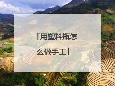 用塑料瓶怎么做手工