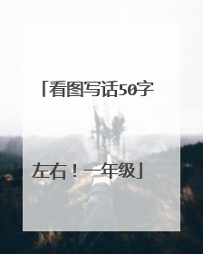 看图写话50字左右！一年级