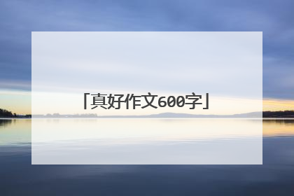 真好作文600字
