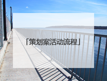 策划案活动流程