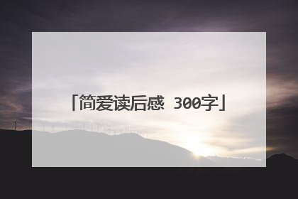简爱读后感 300字