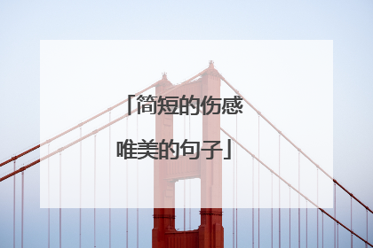 简短的伤感唯美的句子