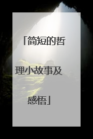 简短的哲理小故事及感悟