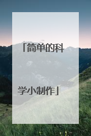 简单的科学小制作