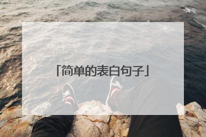简单的表白句子