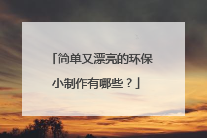 简单又漂亮的环保小制作有哪些?