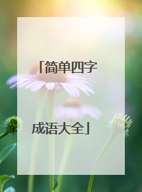 简单四字成语大全