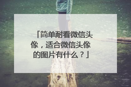简单耐看微信头像，适合微信头像的图片有什么？