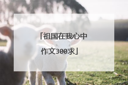 祖国在我心中作文300求