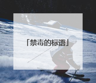 禁毒的标语