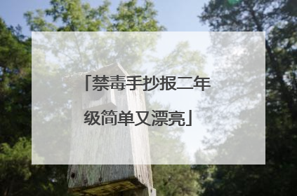 禁毒手抄报二年级简单又漂亮