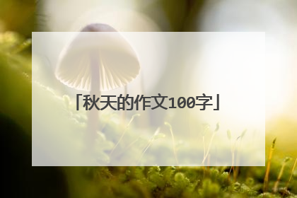 秋天的作文100字