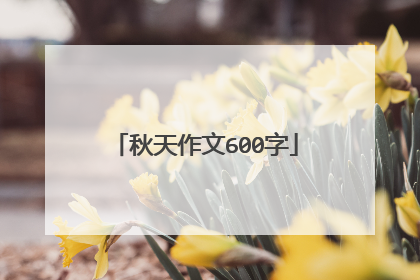 秋天作文600字