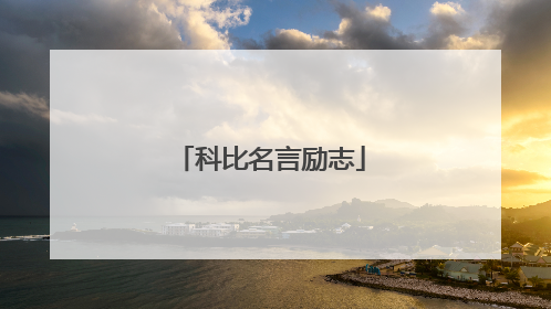 科比名言励志