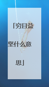 穷且益坚什么意思