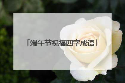 端午节祝福四字成语