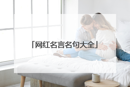 网红名言名句大全