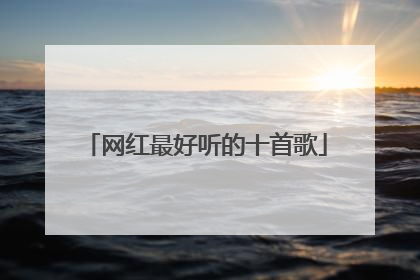 网红最好听的十首歌