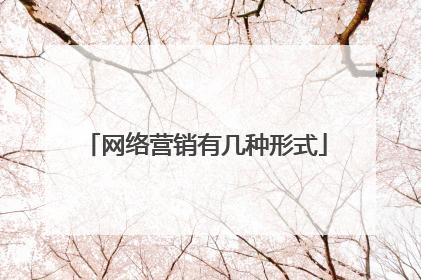网络营销有几种形式