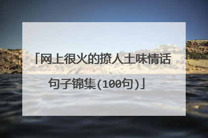 网上很火的撩人土味情话句子锦集(100句)