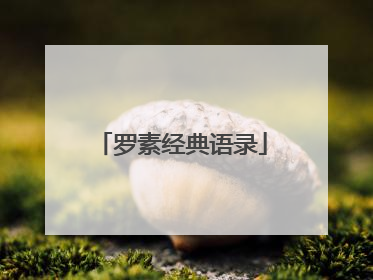 罗素经典语录