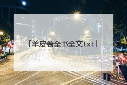 羊皮卷全书全文txt
