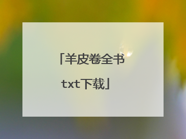 羊皮卷全书txt下载